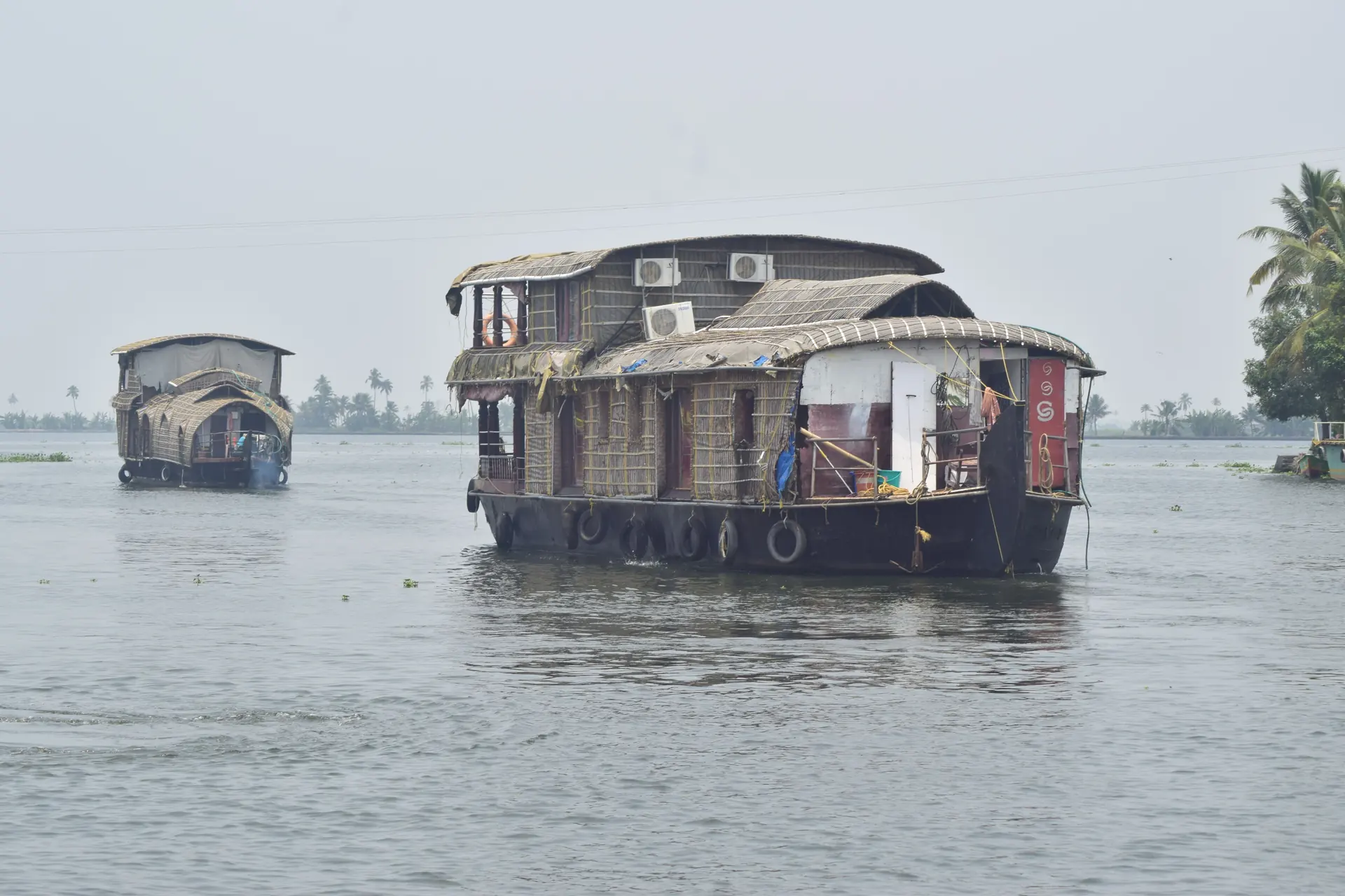 A houseboat in the Kerala backwaters